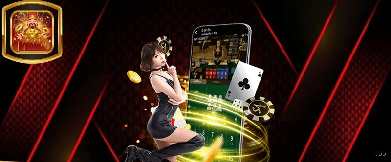 Aplicativo móvel t55 para iOS e Android